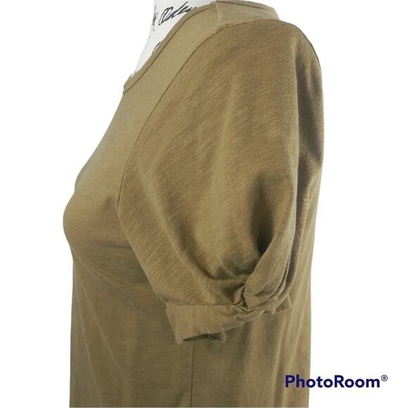 Sanctuary Twist Knot Short Sleeve Neutral Simple Casual Top Size S - Picture 3 of 6